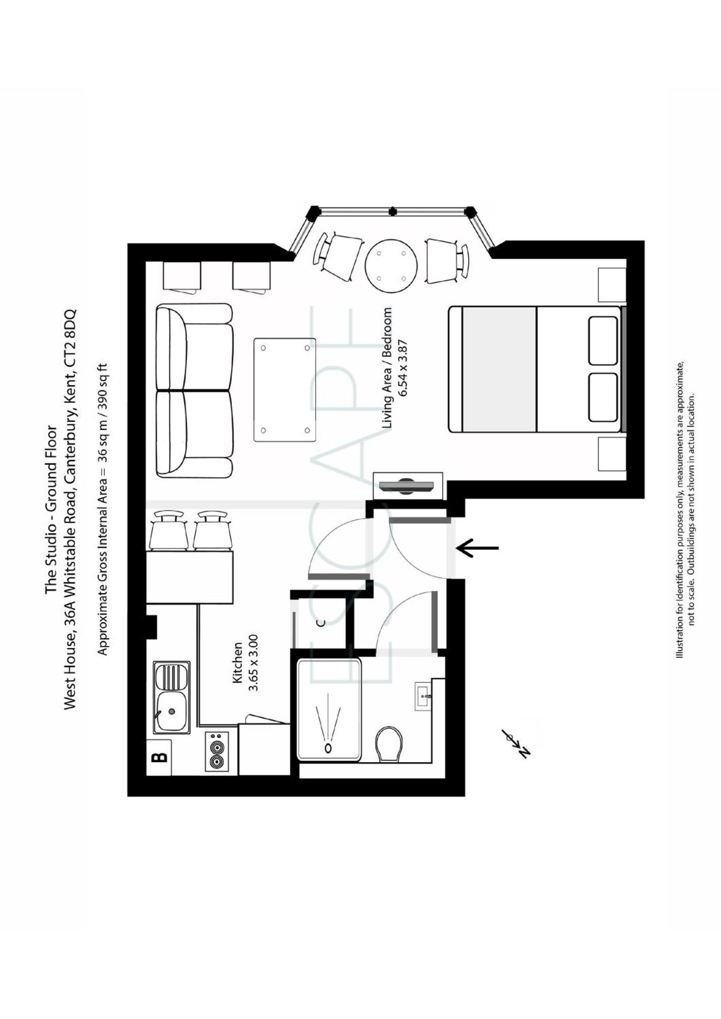 West House, 36A Whitstable Road Apartment Кентърбъри Стая снимка